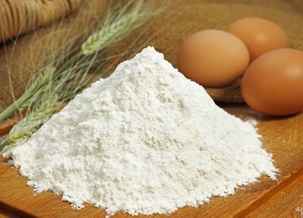 Wheat Flour and Eggs, recipe for Cake