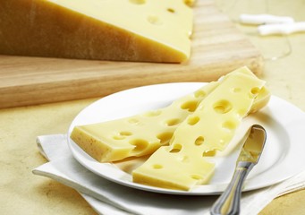 Emmental, Swiss Cheese produced from Cow's Milk