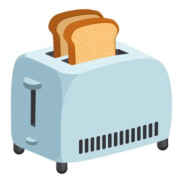recommend clip art: Kitchen toaster icon. Cartoon of kitchen toaster vector icon for web design isolated on white background