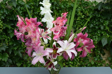 Bouquet de lilium rose