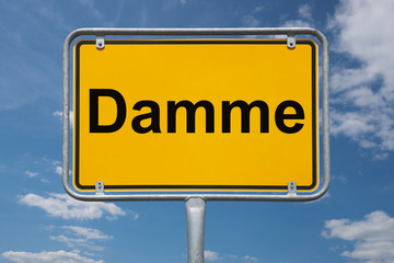 Ortstafel Damme