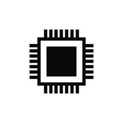 Microchip icon vector
