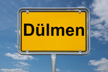 Obraz premium Ortstafel Dülmen
