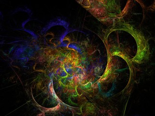 Imaginatory fractal background Image