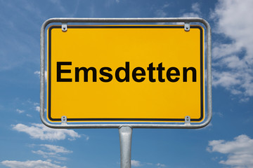 Fototapeta premium Ortstafel Emsdetten
