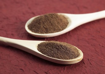 Four Spices in a Wooden spoon