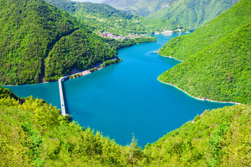 Lake Piva or Pivsko Jezero, Montenegro