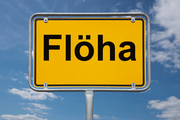 Ortstafel Flöha