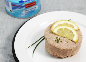 Plate with Canned Tuna Fish