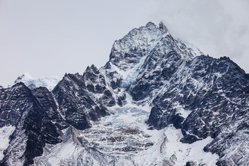 Fototapeta na wymiar Thamserku mountain, Everest region in Nepal