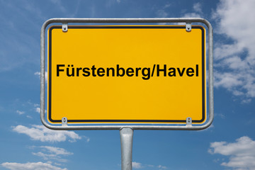 Ortstafel Fürstenberg/Havel