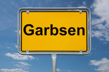 Fototapeta premium Ortstafel Garbsen