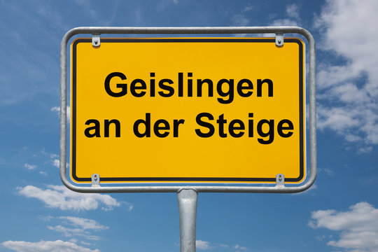Ortstafel Geislingen an der Steige