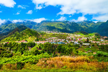 Fototapeta na wymiar Mountain landscape in Madeira, Portugal
