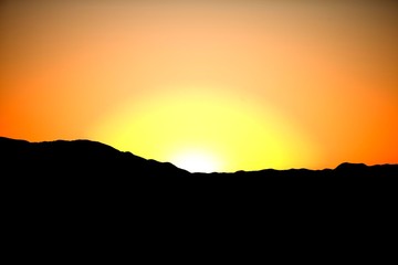 Sunset at Namib-Naukluft Park in Namibia