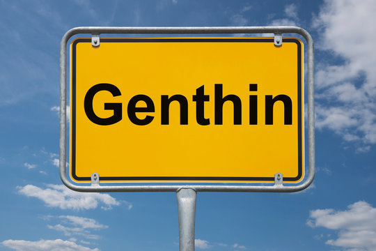 Ortstafel Genthin