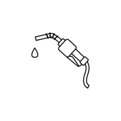 Nozzles thin icon isolated on white background, simple line icon for your work.