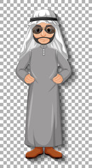 Arab man cartoon character