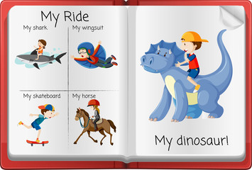 Open activity diary page