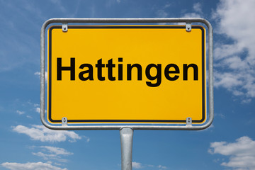 Ortstafel Hattingen