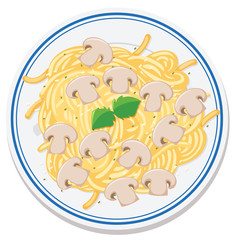 Aerial view of food on plate