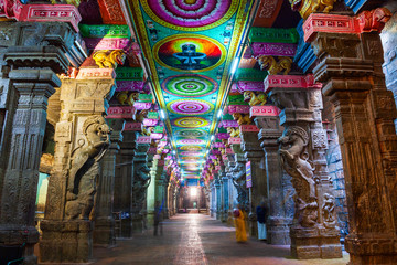 Thousand pillar hall, Meenakshi Temple