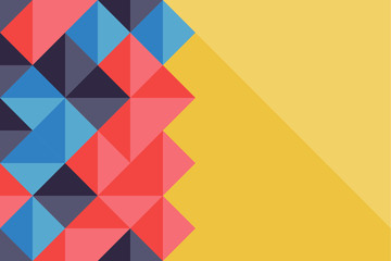 Color geometric design, vector background.
