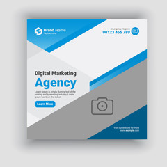 Digital Business Marketing Social Media Banner and square flyer poster. Annul business conference Web Banner Stories Ads