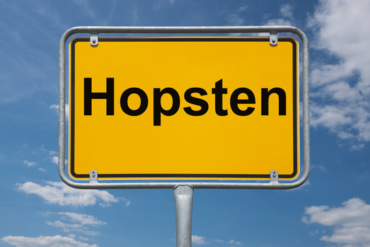 Ortstafel Hopsten