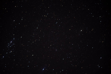 Stars in the night sky in the Milky Way galaxy