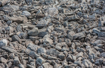 Various gray stones texture background