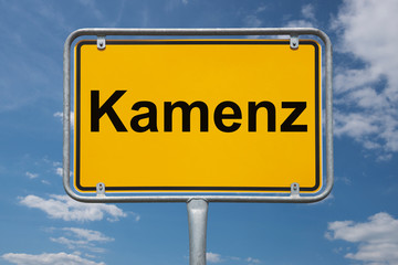 Ortstafel Kamenz