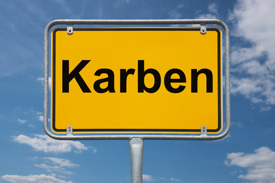 Ortstafel Karben