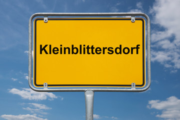 Ortstafel Kleinblittersdorf