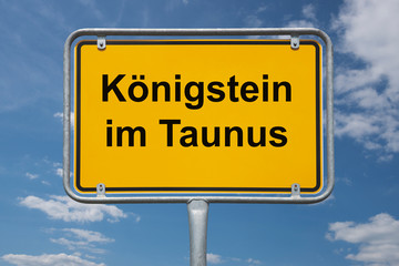 Ortstafel Königstein im Taunus