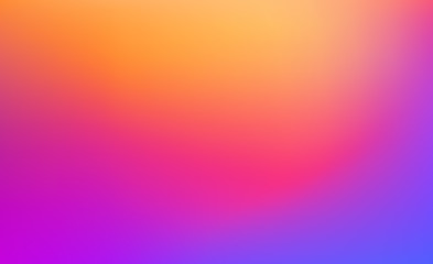 Abstract Blurred orange magenta purple yellow background. Soft gradient backdrop with place for text. Vector illustration for your graphic design, banner, poster, website