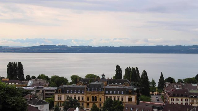 time elapse of Lake Neuchatel in early morning (primarily in Romandy, in the French-speaking part of Switzerland. The lake lies mainly in the canton of Neuchatel)