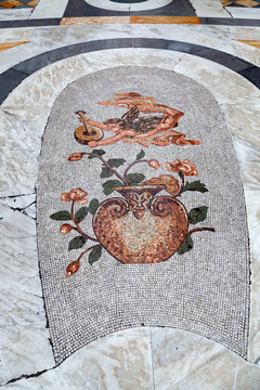 mosaic in the city Napoly