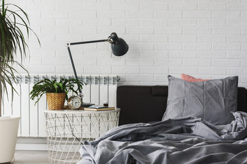 Modern bedroom interior architecture design. Simple interior bedroom design