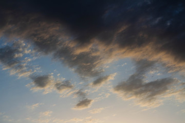 dark storm clouds before rain
