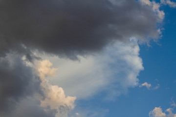 dark storm clouds before rain