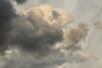 dark storm clouds before rain