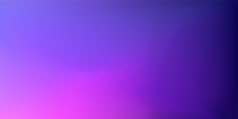 Abstract deep purple pink and blue color gradient backdrop. Beautiful Blurred background. Vector illustration for your graphic design, banner, poster, card, wallpaper  or website