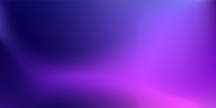 Abstract Beautiful wave background. Blurred deep purple pink and blue color gradient backdrop. Vector illustration for your graphic design, banner, poster, card, wallpaper  or website