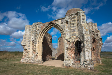 Fototapeta na wymiar Views of Benet's Abbey, The Broads, Norfolk, UK