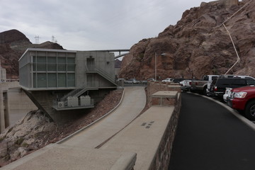 View of the Hoover Dam in Nevada, USA