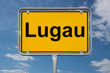 Ortstafel Lugau