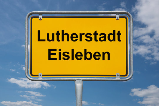 Ortstafel Lutherstadt Eisleben