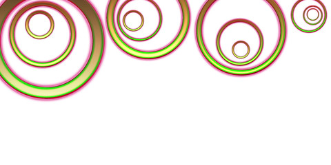 abstract colorful background with concentric circles illustration