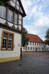 Fototapeta na wymiar street in the old town of bielefeld